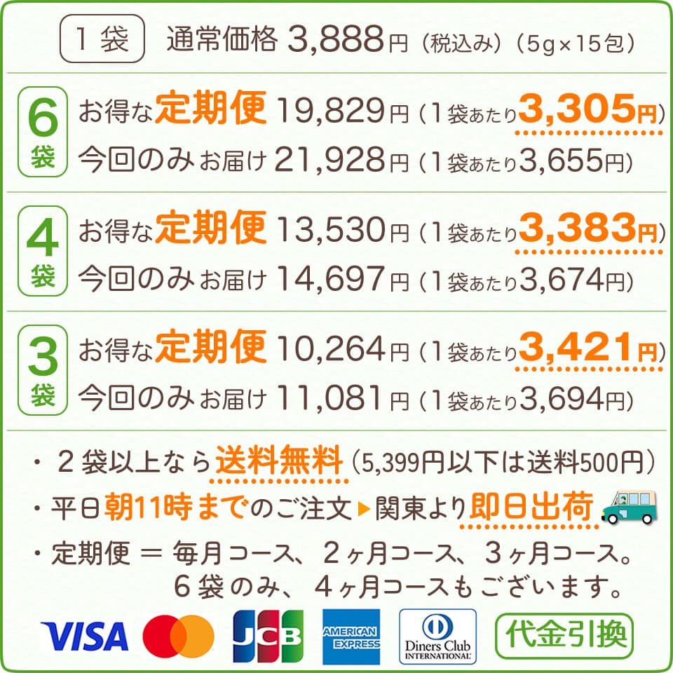 浄活茶-価格一覧