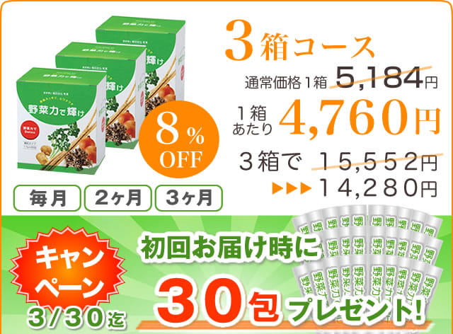 野菜力で輝け-定期便3箱コース