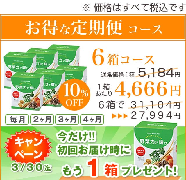 野菜力で輝け-定期便6箱コース